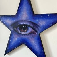 Image 3 of “We’re made of stars” acrylic on star canvas - vol.1