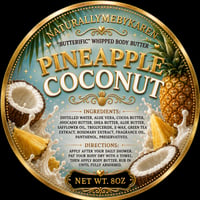 Image 1 of  PINEAPPLE COCONUT WHIPPED SUGAR SCRUB, BUTTERIFFIC body butter, silky body oil 