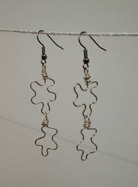 Image 1 of Original leafy squiggle earrings 