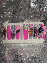 Image 2 of “Choose Your Style: Long Square photo Gel Press-On Nails  medium square or stiletto 