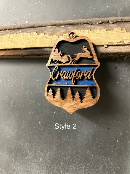 Image of Police Christmas Ornaments 