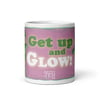 GET UP AND GLOW<BR>ARTbyJEN Retro Mug<BR><font color="#c9252c">FREE POSTAGE</font>