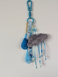 Image 4 of Sad bitch/Bad bitch - Rain cloud bag charm 