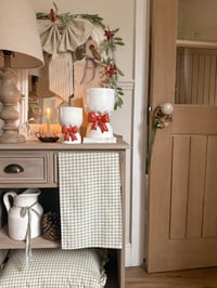 Image 3 of Red Bow Vases ( 2 sizes )