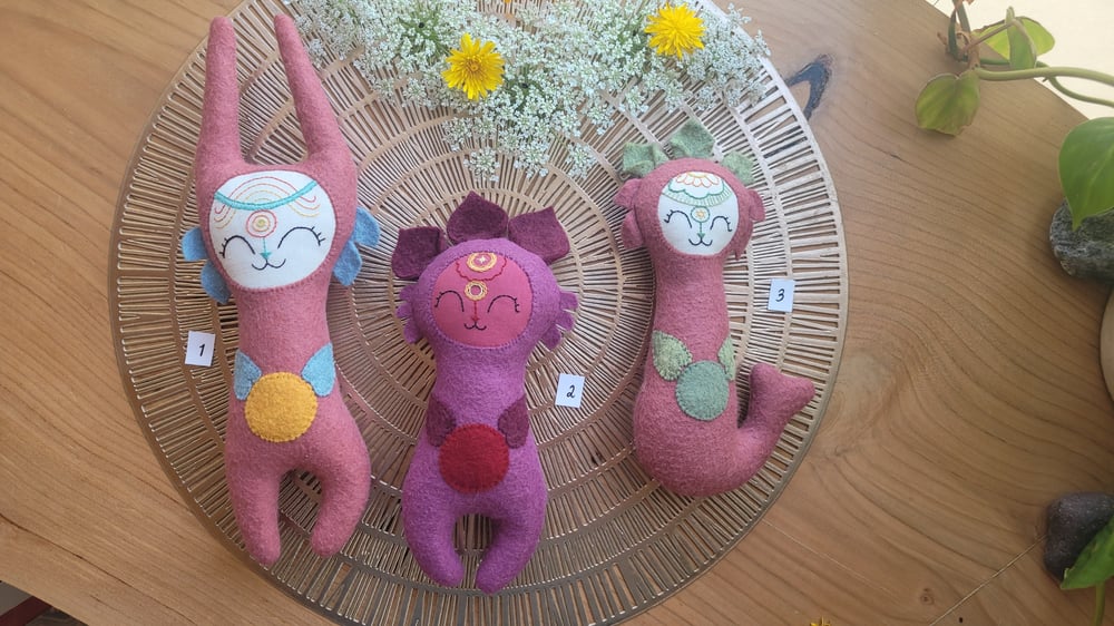 Image of Space Bunny, Space Bean and Mermaid in Purple Shades