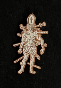 Image 2 of Indecision - pope enamel pin 