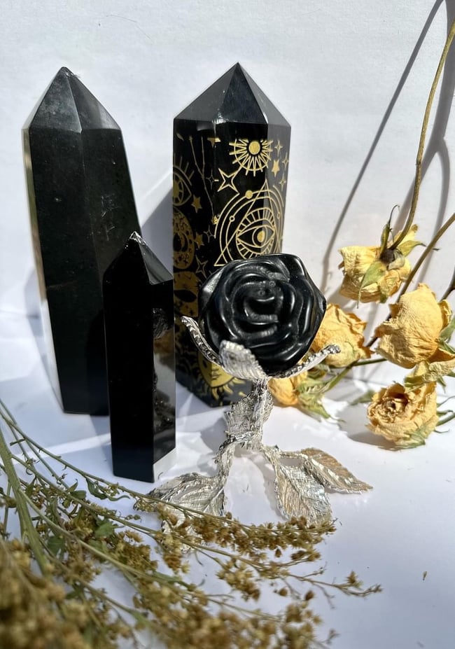 Obsidian & shungite bundle set 