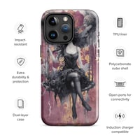 Image 1 of Dark Fairy and Purple Tattered Background Fantasy Goth Tough Case for iPhone®