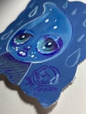 Raindrop Girl In A Downpour 