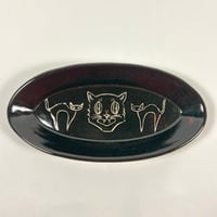 Image 1 of Scaredy Cat Oval Plate