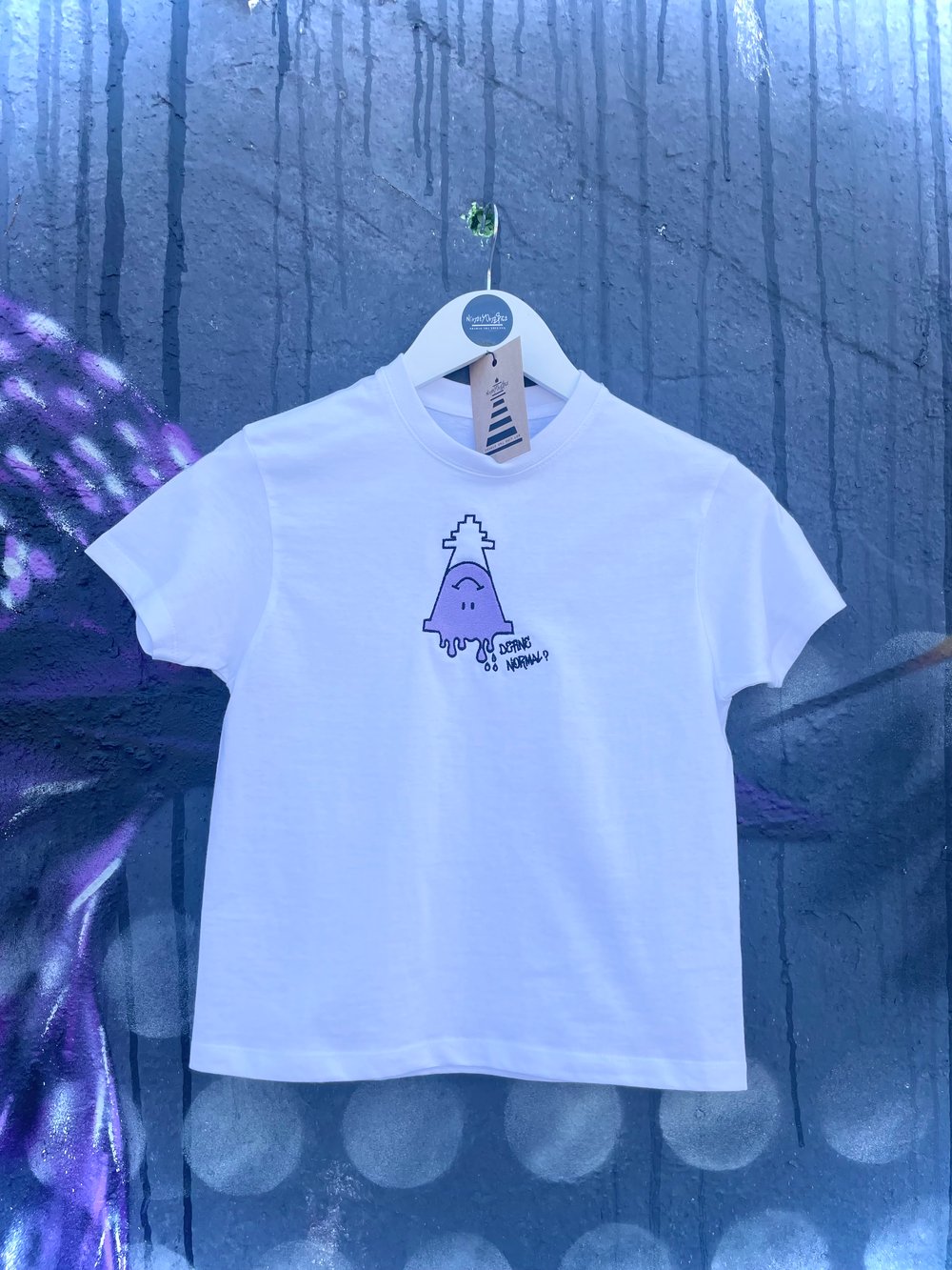 Image of White / Lilac Define Normal Tee