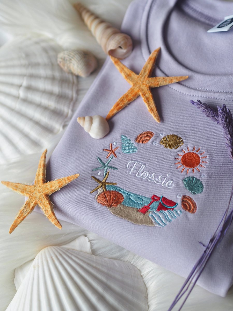 Image of Sea Shells & Sunshine - Lilac Tee