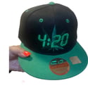 420 Weed Leaf Snapback, Cannabis Cap, Marijuana Hat