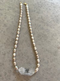 Image 1 of HORIZONS - nude pearls + clear dt quartz