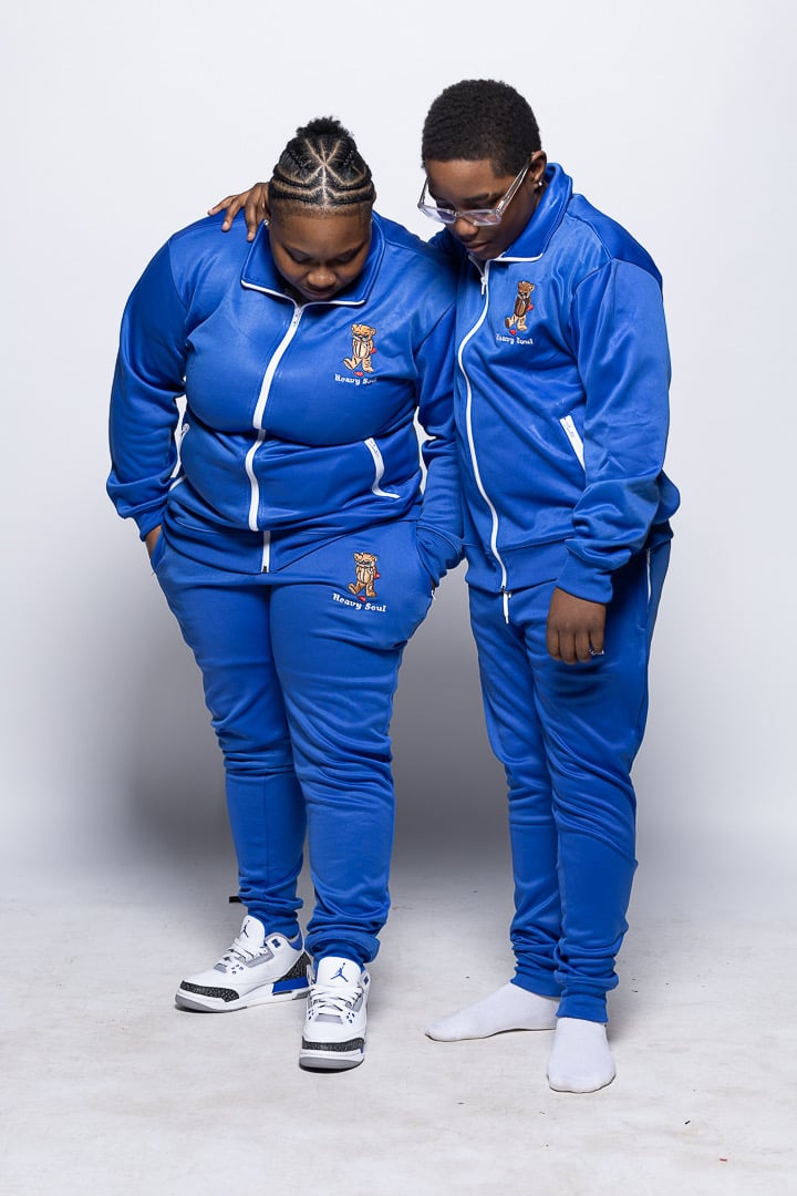 Royal blue jogging suit hot sale