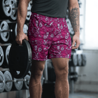 Image 3 of Mulberry Camo Unisex Athletic Shorts