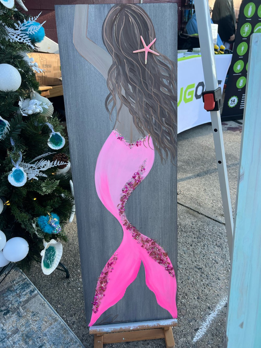 Image of Pink Embellished Mermaid 