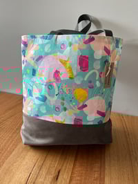 Image 2 of Fabric Tote Bag - Splashes of Colour