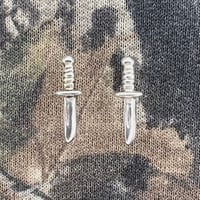 Image 1 of Combat Knife Earrings