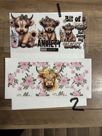 Image 1 of Highland Cow Decals 