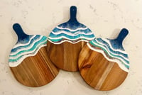 Image 2 of Made to Order Tidal Waves Round Charcuterie Board 