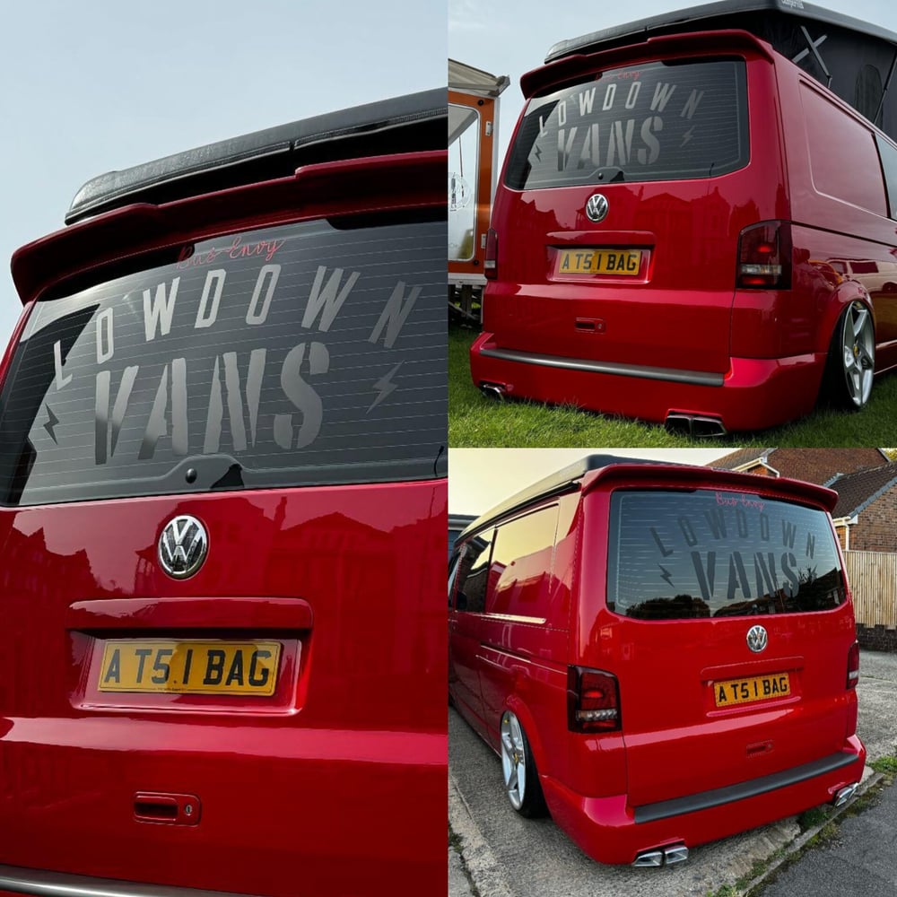 Image of 100x58cm new Style lowdown vans rear window sticker