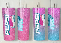 Pepsi max glitter 20oz tumbler