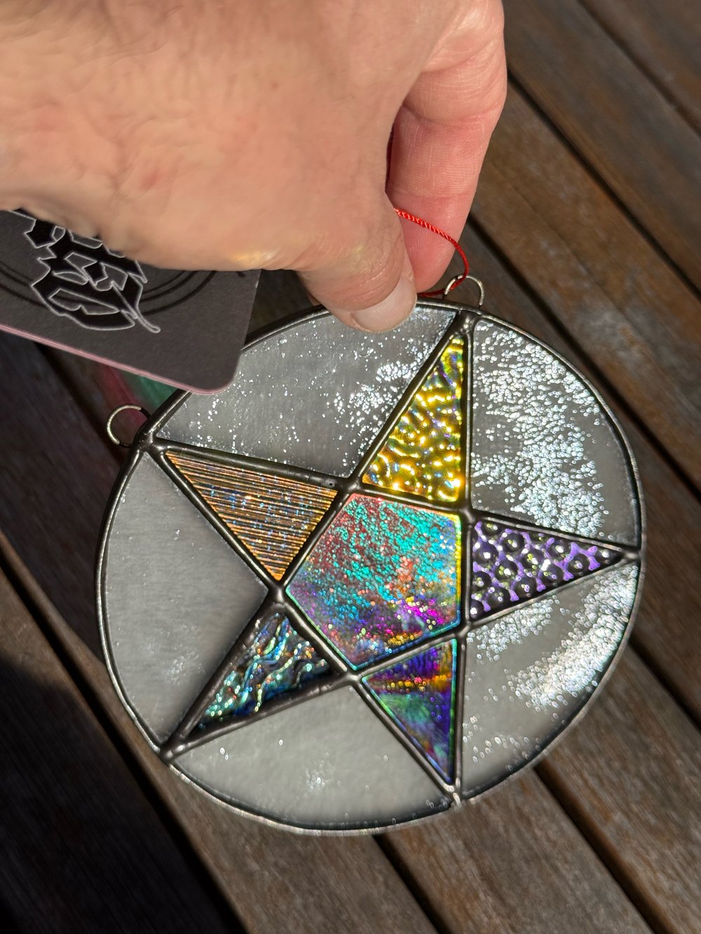 5” dichroic pentagram 2