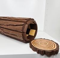 Image 3 of Forest-Inspired Chess Set | Roll-Up Log Design