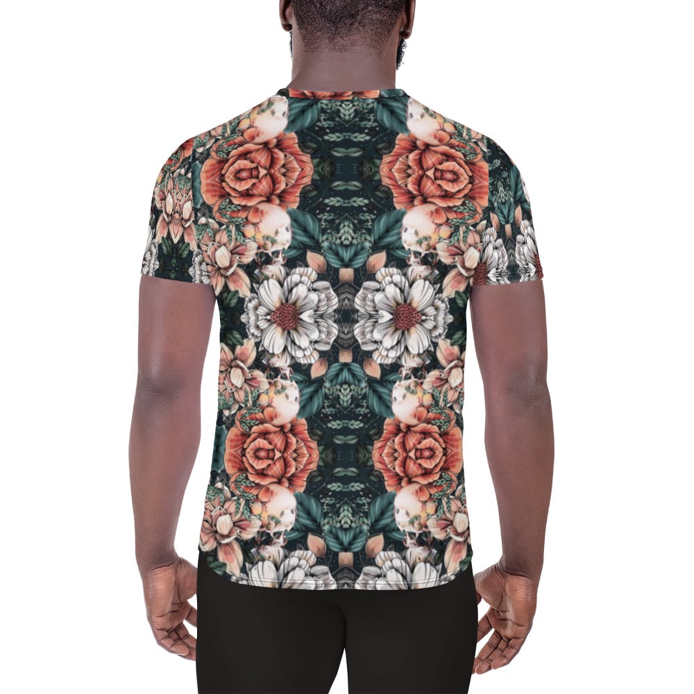 baskets all-over print men's athletic t-shirt