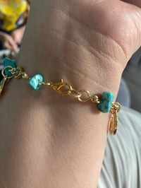 Image 5 of  Turquoise charm bracelet