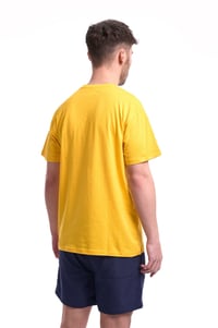 Image 3 of Gibbons T-Shirt in Yellow and Navy SMALL, MEDIUM AND 4XL ONLY