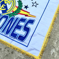 Image 4 of Vintage Real Madrid Tasseled Flag  