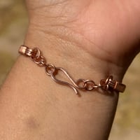 Image 3 of Peach Moonstone Copper Bracelet 🤎