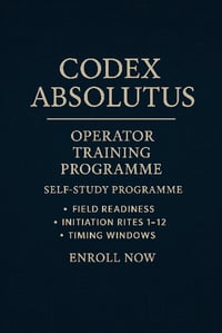 Image 2 of CODEX ABSOLUTUS - OPERATORS TRAINING COURSE - FREE WHEN YOU PURCHASE THE OPERATORS MANUAL