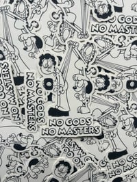 Image 2 of Garfield - No Gods No Masters Sticker