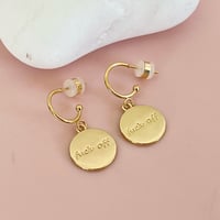 Image 3 of Swear Word Half Hoops