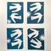 Image of Birds and Star handmade prints