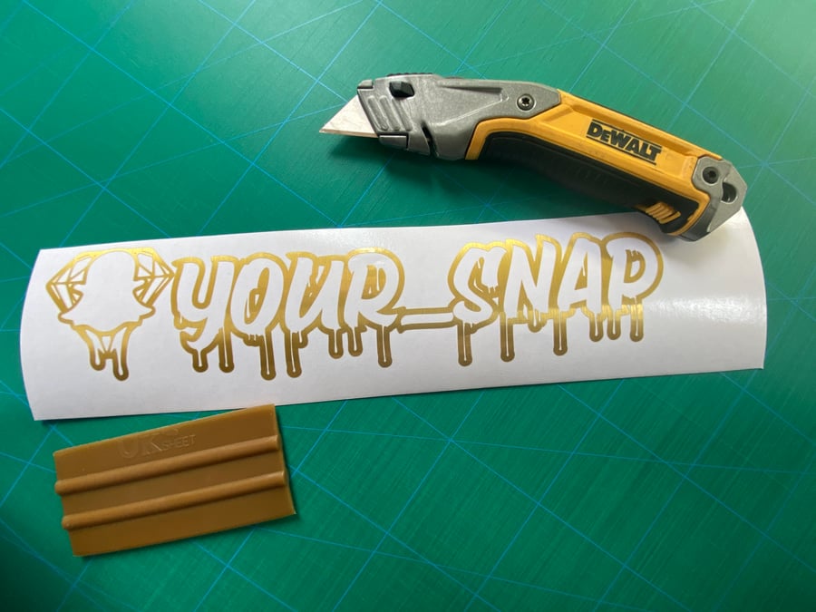 Image of 14" Custom Snapchat Decal