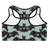 Image 2 of Mint 3 eyed Bat Sports bra