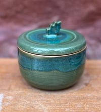Image 1 of Oak leaf lidded pot