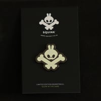 Image 2 of Bunnyskull hard enamel pin badge - Ltd Glow In The Dark edition