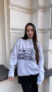 Image 6 of THROW UP HOODIE GRAU