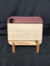 Purpleheart and Maple Curved Cutting Board