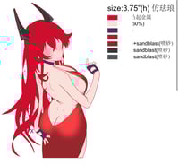 Image 14 of NIKKE Red Hood Dress 3.75" Hard Enamel Pin **PREORDER OPEN**