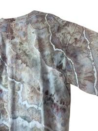 Image 8 of 2XL Adult Combed Cotton Tee in Stone Geode Ice Dye