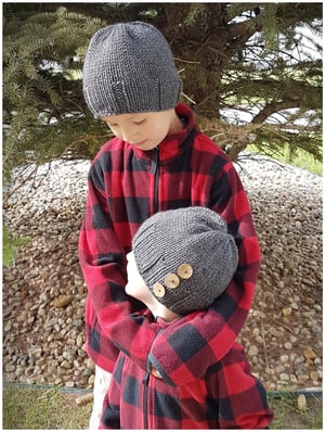 Image of Cold Embers Winter Hat Knitting Pattern