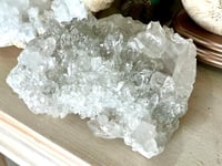 Image 4 of Large Clear Quartz Points Cluster Statement Piece #2596