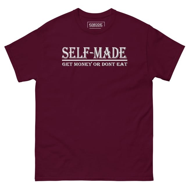 Selfmade  classic tee white writing
