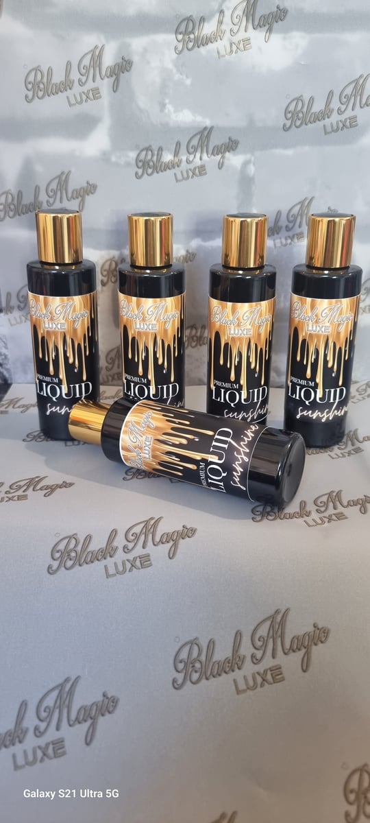 Liquid sunshine 🌞 | black magic luxe